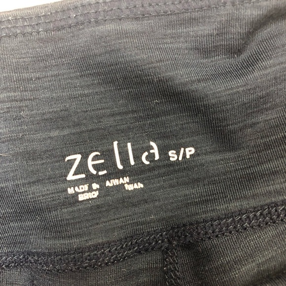 Zella by Nordstrom Navy athletic running leggings with mesh detail down leg - Picture 10 of 14